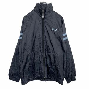 FILA ナイロンジャケット サイズ表記 13 レディース XL～ ブラック ブルー フィラ 古着卸 アメリカ仕入 t2111-4862