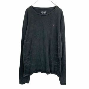 TOMMY HILFIGER ロングTシャツ L グレー トミーヒルフィガー ロンT 古着卸 アメリカ仕入 t2111-3855