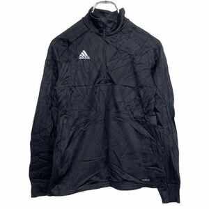 adidas ジャージジャケット キッズ 130cm～ ブラック アディダス スポーツ 古着卸 アメリカ仕入 t2110-4074