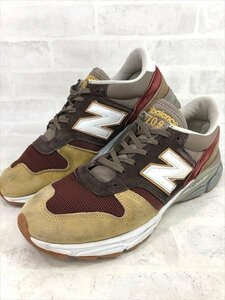 NewBalance ニューバランス M7709FT 770.9 UK製 スニーカー ベージュ×ブラウン 箱無 SIZE:US11.5 29.5cm MH632022071505