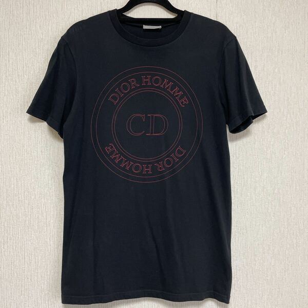 即決☆Dior HOMME ディオール オム Tシャツ ブラック ロゴ XS