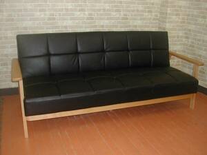  outlet free shipping! sofa bed * triple sofa * new goods unused * exhibition goods 