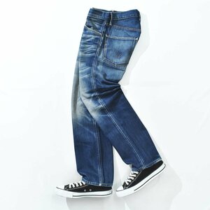 ★スリム ストレート 鬼ヒゲ リーバイス Levis 502 セルビッジ デニム パンツ W28 インディゴ★メンズ ジーンズ ジーパン 赤耳 古着★