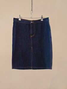 アメリカ製 アールジーン　Earl Jean『デニムミディスカート』 デニムスカート Mサイズ ミディスカート　Lサイズ