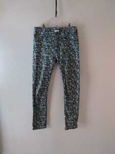  Lowrys Farm [ floral print stretch skinny pants ]S size stretch pants leggings pants Lowrys farm