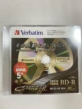 未開封品 Verbatim　バーベイタム　BD-R　180分　1回録画　5枚入 2207m90_画像1