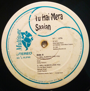 Amar, Mangal Singh Tu Hai Mera Saajan ・Will Always Love You インドバージョン！激レア盤