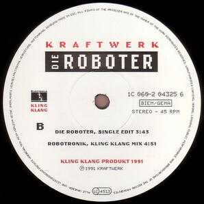 テクノゴッド降臨！  Kraftwerk / The Robots  １９９１年の１２インチの画像4