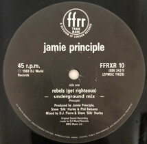 Jamie Principle Rebels　STEVE SILK HURLEY、D.J. Pierreプロデュース1989１２インチ　王道シカゴハウス保守本流_画像2