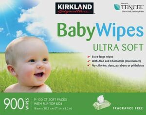 ■【送料無料】カークランドシグネチャー赤ちゃん用 おしりふき 900枚 Kirkland Signature BABY WIPE 900CT お肌に優しい素材の赤ちゃん用