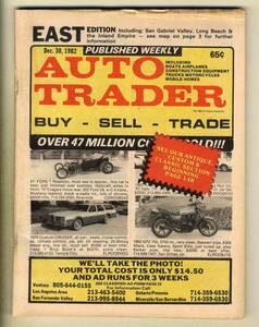 【c9153】82.12.30 AUTO TRADER [EAST EDITION] （米国ロサンゼルス周辺の中古車売買情報誌）