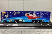 1/87 Herpa Scania CS 20 HD Refrigerated Box Semitrailer "Die Raumfahrt"_画像1