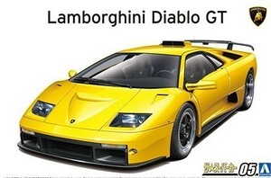 99 Lamborghini Diablo GT 1/24 пластиковая модель Aoshima 