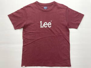 Lee Lee Logo T -Fore Bordeaux American Kazi Corde Casual Casual Simple Design Isse 4417