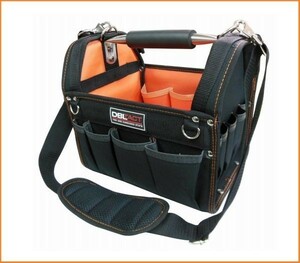 DBLTACT オープンキャリーバッグ ミニ DT-SRB-9 オレンジ 工具バッグ ショルダーバッグ 携行型工具袋 ツールバッグ 工具箱 道具箱