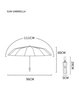 傘 日傘 雨傘 折りたたみ傘 頑丈な16本骨 レディース 梅雨対策 超撥水 超軽量 高強度グラスファイバー 晴雨兼用 女神様傘 紫外線対策_画像5