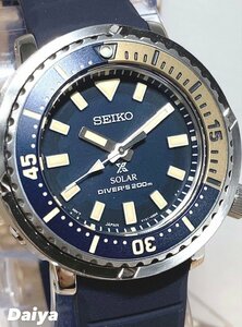 新品 SEIKO セイコー 正規品 腕時計 PROSPEX プロスペックス メンズ レディース ユニセックス ダイバー 防水 ソーラー ラバー ネイビー