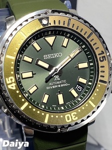 新品 SEIKO セイコー 正規品 PROSPEX プロスペックス 腕時計 オートマチック ダイバーズウォッチ 20気圧防水 自動巻き ラバー グリーン