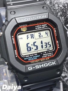 新品 CASIO カシオ 正規品 G-SHOCK ジーショック Gショック 腕時計 電波ソーラー ブラック 黒 デジタル腕時計 多機能腕時計 5600シリーズ