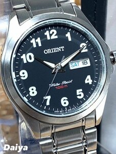 新品 オリエント ORIENT 正規品 腕時計 クオーツ ステンレス アナログ腕時計 防水 メンズ レディース ブラック 黒 プレゼント FUG0Q008B6