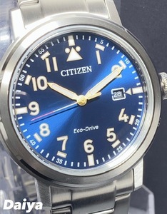 新品 シチズン CITIZEN 正規品 腕時計 エコドライブ eco-drive 電池交換不要 レコードレーベル 10気圧防水 ソーラー ステンレス ブルー