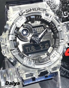 新品 CASIO カシオ G-SHOCK ジーショック Gショック 腕時計 正規品 アナデジ腕時計 多機能腕時計 20気圧防水 クリア スケルトン ブラック
