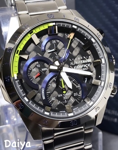 新品 CASIO カシオ 正規品 EDIFICE エディフィス 腕時計 スクーデリア・アルファタウリ メンズ　シルバー 10気圧防水 EFR-571AT-1A