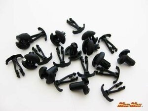 MADMAX バイク用品 汎用 トリムクリップ(カウル プッシュ ピン) 6mm NEWタイプ 10個SET/補修 修理 交換 ホンダ HONDA 系【メール便200円】