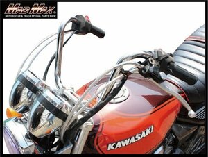 バイク用品 Z-FATHER オリジナル ハンドル アップハンシボリ 30CM/旧車 アップハンドル アップハン 汎用【送料800円】