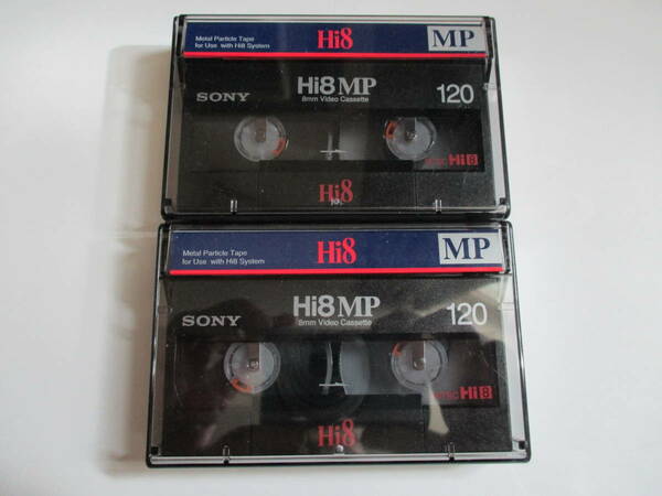 SONY 8ミリテープ Hi8MP 120分 VIDEO CASSET 2本 録画使用品