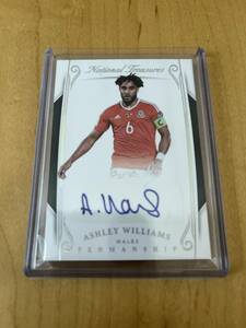 アシュリー・ウィリアムズ 1/1 1of1 2018 PANINI NATIONAL TREASURES ウエールズ　直筆サイン