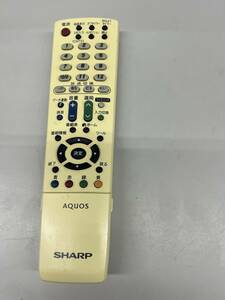 【RL-1-72】ジャンク　SHARP GA871WJSB (LC-22K3 LC-19K3用)リモコン