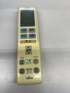 【RL-2-94】FUJITSU nocria AR-RBC1J ノクリア 富士通ゼネラル エアコンリモコン 電池フタなし