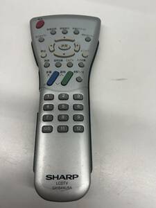 【RL-6-7】 SHARP シャープ テレビ リモコン GA184WJSA ジャンク さびあり　サイドストッパー欠けあり