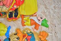 昭和　レトロ　当時物　ディズニー　プラスチック壁飾り　ミッキーマウス　ミニーマウス　白雪姫　ドナルドダッグ　など_画像5