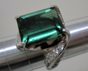  natural * tourmaline *10.40ct diamond * high class ring 
