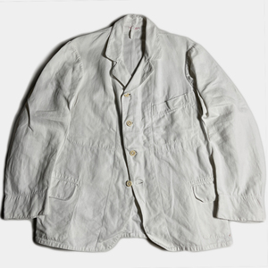 超レア! 20's ベルジャルディニエール コットンリネン サック ジャケット BELLE JARDINIERE LINEN JACKET FRENCH フレンチ アンティーク 着