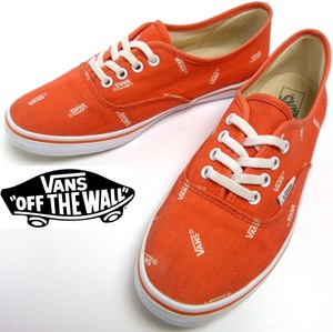 VANS / Vans Logo рисунок low cut спортивные туфли US7H(24.5cm соответствует )( женский )[ б/у ]12h-1-058