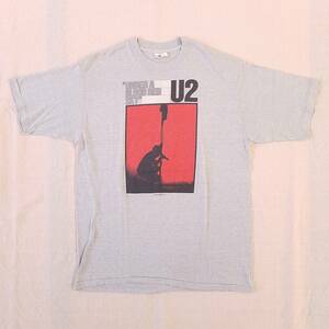 魅惑のバンドT特集! 80sヴィンテージ『U2 / “UNDER A BLOOD RED SKY”』半袖Tシャツ SIGNALボディ 米国製 グレー サイズXL／ロックT