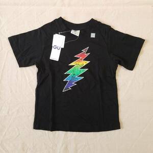 魅惑のバンドT特集! 新品『GU(ジーユー) × GRATEFUL DEAD(グレイトフル・デッド)』BOYS グラフィックTシャツ(半袖) ブラック 120／ロックT