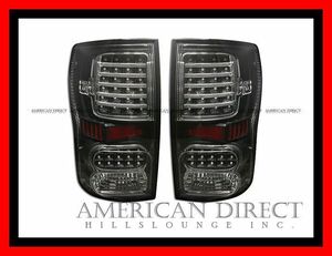【ラスト1点/ブラック】07-13y US トヨタ タンドラ LED テール ライト ランプ 左右2個セット リア バック