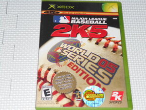 xbox★MAJOR LEAGUE BASEBALL 2K5 WORLD SERIES EDITION 海外版 DVD付 2枚組★箱付・説明書付・ソフト付