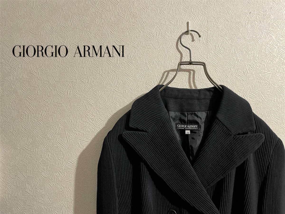 新品】ジョルジオ・アルマーニ 定価22万円の黒のジャケット 黒ラベル