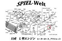 ◆ L型エンジン　ヒーターホースアウトレット　◆ 【日産純正　新品】　L6 L28 S130Z　日産旧車_画像4