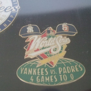 1998 ヤンキース ワールドシリーズ優勝 チャンピオン MLB公認 ピンバッジ 5個セット 未開封 伊良部の画像3