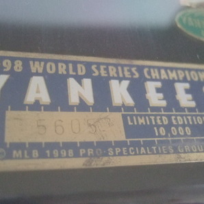 1998 ヤンキース ワールドシリーズ優勝 チャンピオン MLB公認 ピンバッジ 5個セット 未開封 伊良部の画像7