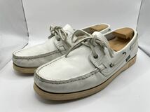 【USED】Paraboot BARTH デッキシューズ BLANCHE-BLANC 白×白_画像1