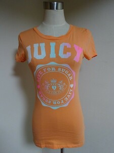 良品 ジューシークチュール JUICY COUTURE Tシャツ オレンジカラー P 