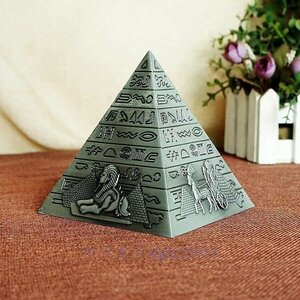 L672☆新品エジプト 金属 ピラミッド 家とオフィスの装飾 ギフト お土産