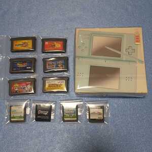 〈すぐ遊べるセット、動作確認済〉NintendoDS Lite本体、GBAソフト6本、DSソフト4本セット 【管理】2206161